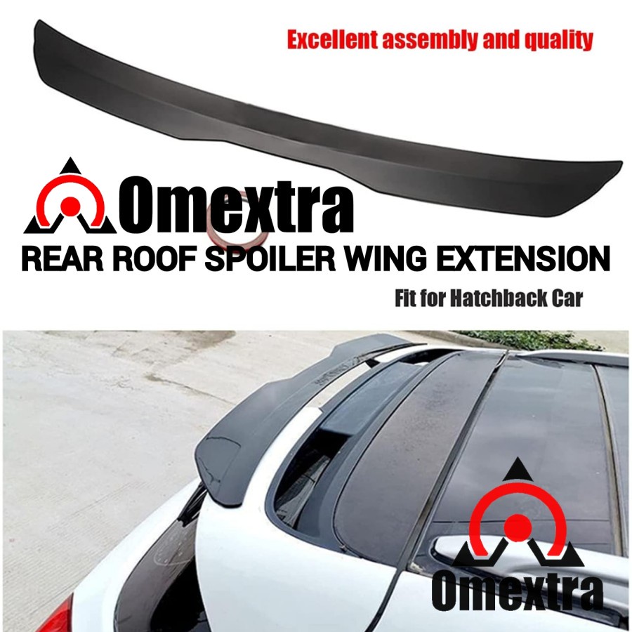 Rear Spoiler Wing Extension Omextra Spoiler Mobil Hatchback Universal Rear Spoiler Wing Extension