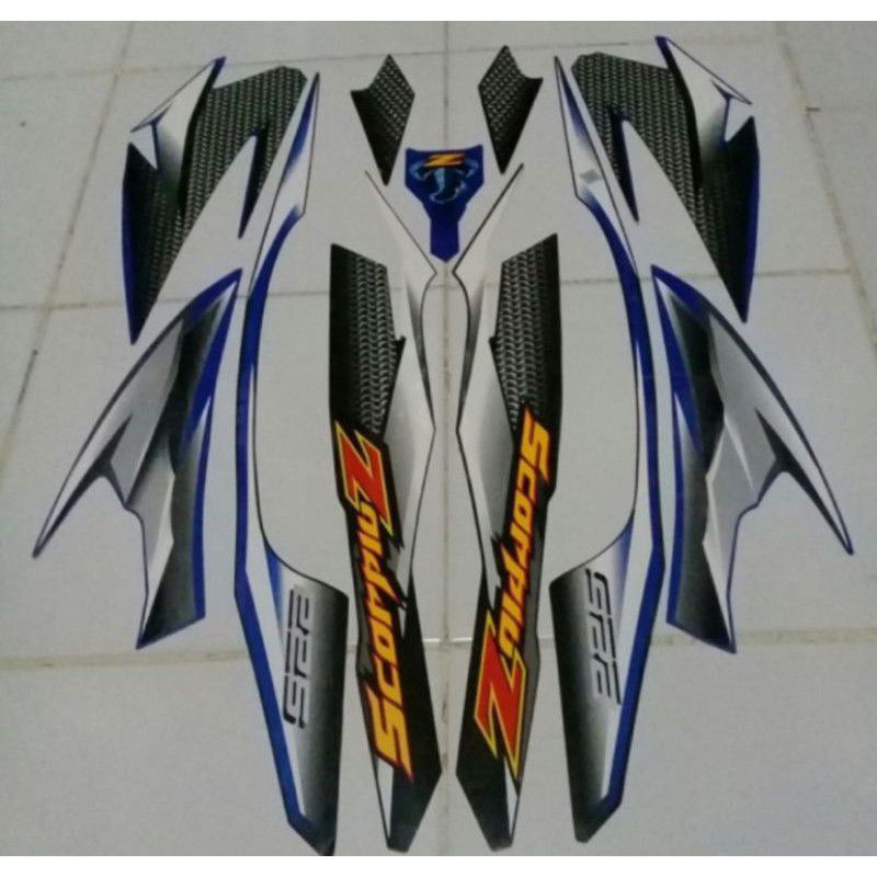 Stiker Striping Lis Body Motor Scorpio Z 2008