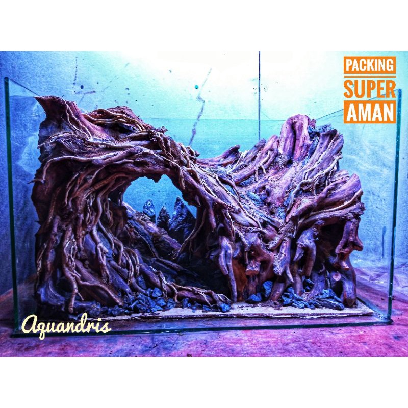 hardscape pesanan aquascape natural jungle