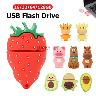 Flash Disk USB 2.0 Kapasitas 2tb Bentuk Kartun Binatang Lucu