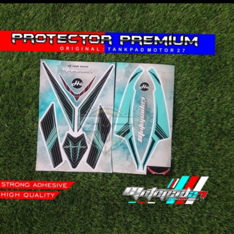 Sticker Stiker Resin Timbul Dasi Depan Winglet Premium Yamaha New Aerox 155 2020