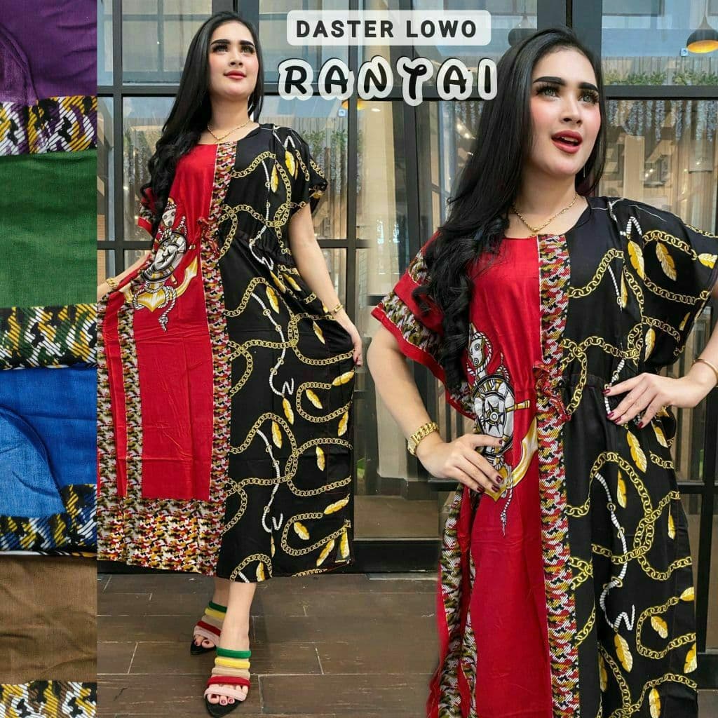 DASTER LOWO JUMBO RANTAI KALONG KELELAWAR TALI SERUT DEPAN BAJU TIDUR MURAH PAKAIAN WANITA BAHAN RAYON ADEM DIPAKAI LD 120 COD LD 120