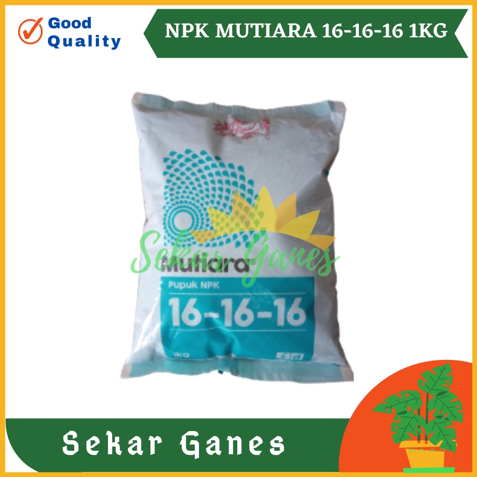 PUPUK NPK MUTIARA / PRIMA 16-16-16 1 KG PUPUK MUTIARA BIRU 161616 PERTUMBUHAN BIBIT BENIH OK