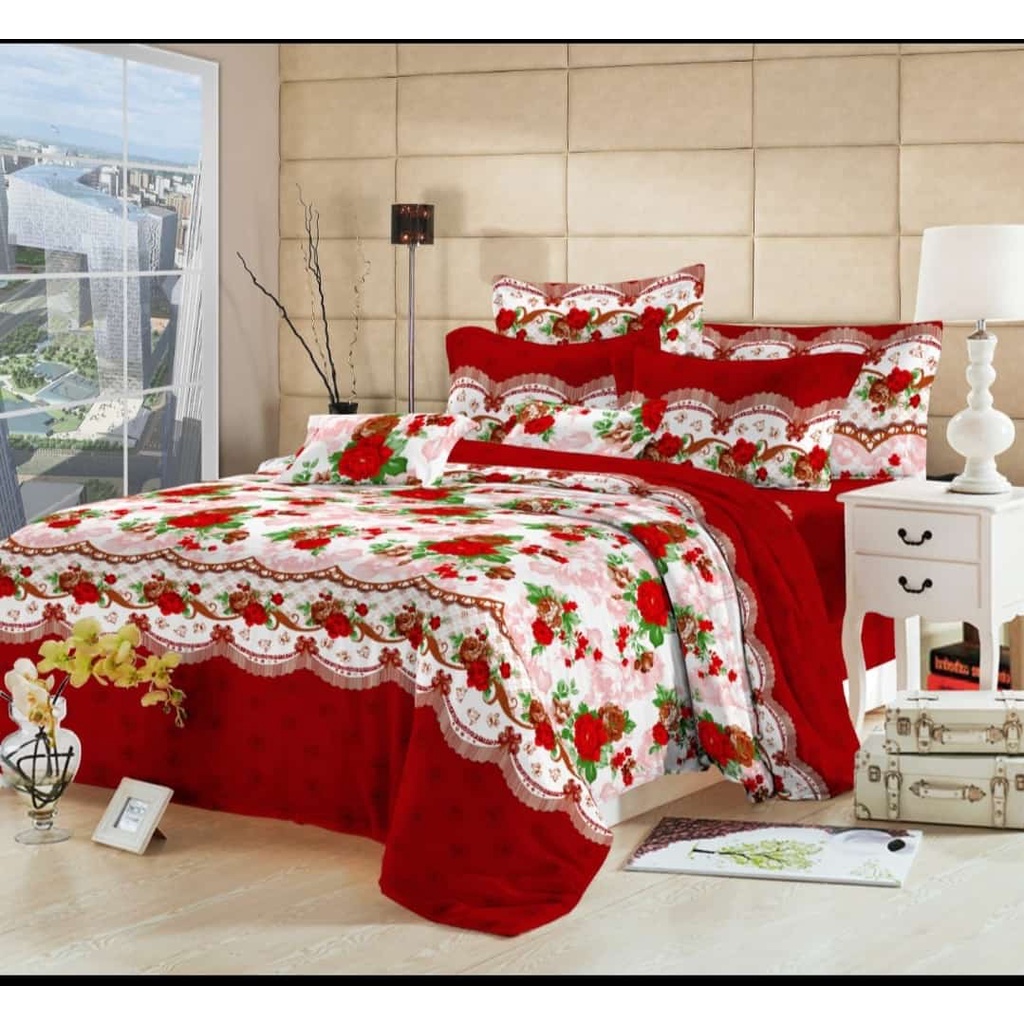 Sprei Motif Bunga Shaby Ukuran Kasur King No 1 180x200