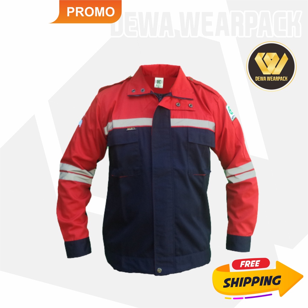 Wearpack Safety Atasan SEMIJAKET (Kemeja Safety/Baju K3/Baju Kerja Lapangan/Seragam/proyek)