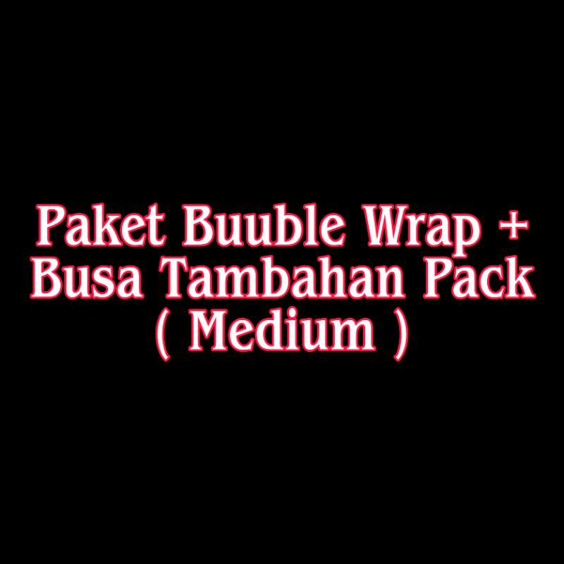 

Paket Buuble Wrap plus Busa Untuk Tambahan Packing Ukuran Medium