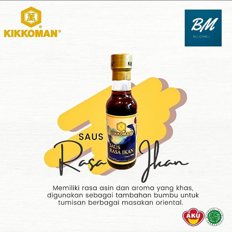 Jual Kikkoman Fish Sauce Ml Saus Ikan Kecap Ikan Saus Rasa Ikan Kikkoman Ml Halal Mui