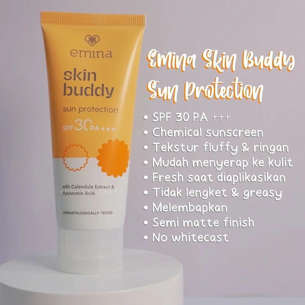 Emina Skin Buddy Sun Protection SPF 30 PA+++ / Sunscreen Emina RUMAH CANTIK