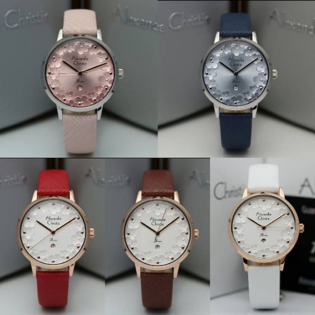 Jam Tangan Alexander Christie 2794 AC 2794 Tali Kulit Mesin Baterai Original