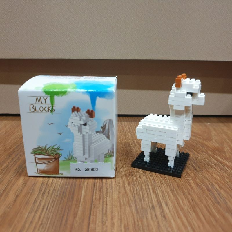 My Block Mainan Anak 9+ Lego Mini Karakter Domba White 108 Pcs