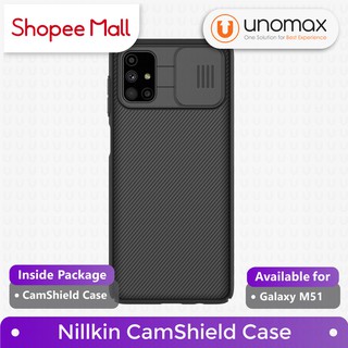 Case Samsung Galaxy M51 Nillkin CamShield Camera Cover Slide Casing - Black