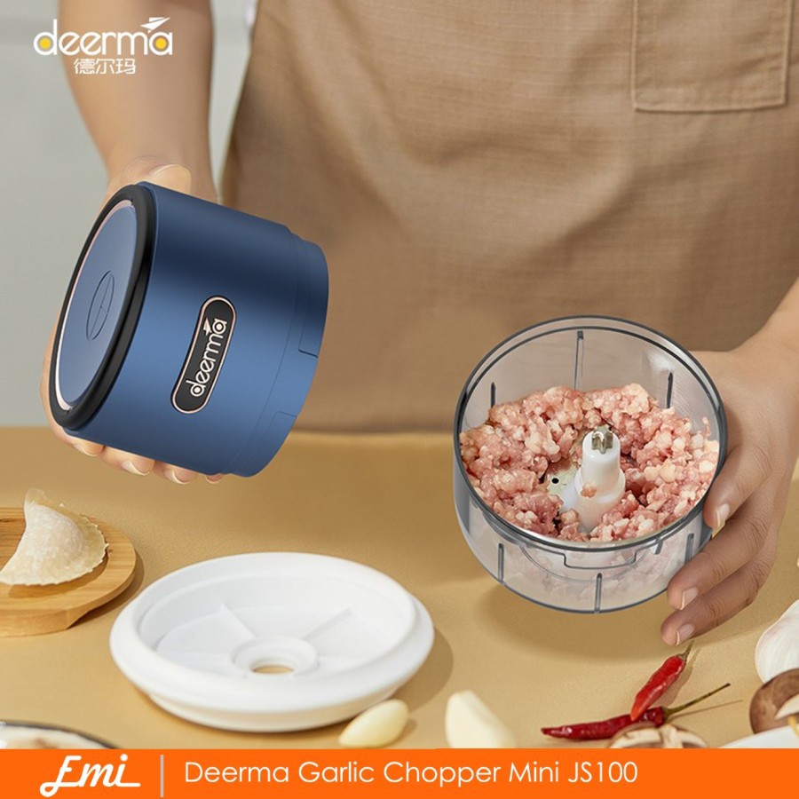 Deerma Garlic Chopper Mini Penggiling daging elektronik sayuran JS100