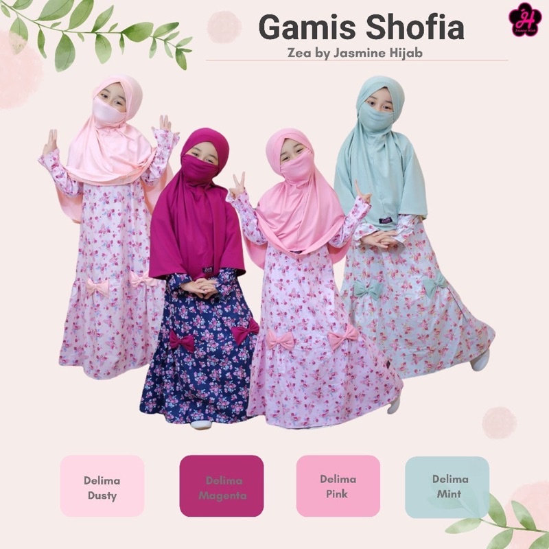 GAMIS SHOFIA by JASMINE HIJAB / GAMIS ANAK / GAMIS REMAJA