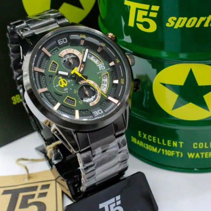 Jam Tangan Pria T5 H3733 T5 H 3733 original bergaransi free tin box