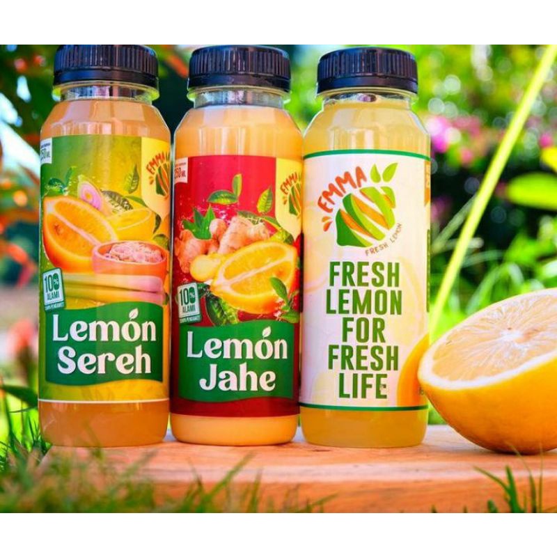 

PAKET BUNDLE 3 BOTOL 250ML (1 SARILEMON, 1 LEMONJAHE, 1 LEMONSEREH) by EMMA FRESH LEMON