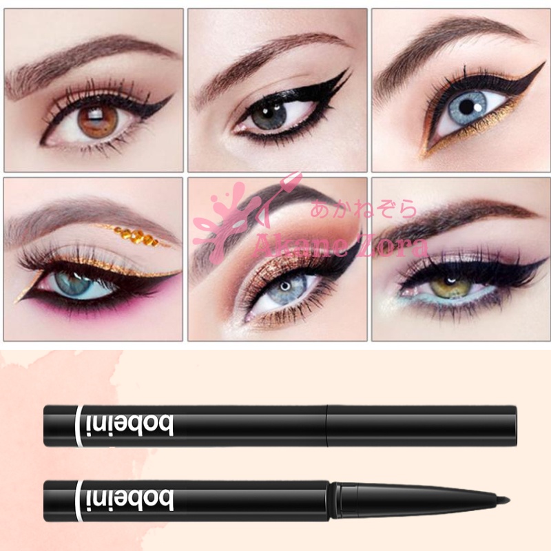 Akane Zora Eyeliner Pensil Gel Eyeliner Waterproof Smooth Professional Eyeliner Pensil Waterproof Untuk Pemula Pergi Dengan Bulu Mata Palsu Eyelash Make Over Dan Mascara Make Up