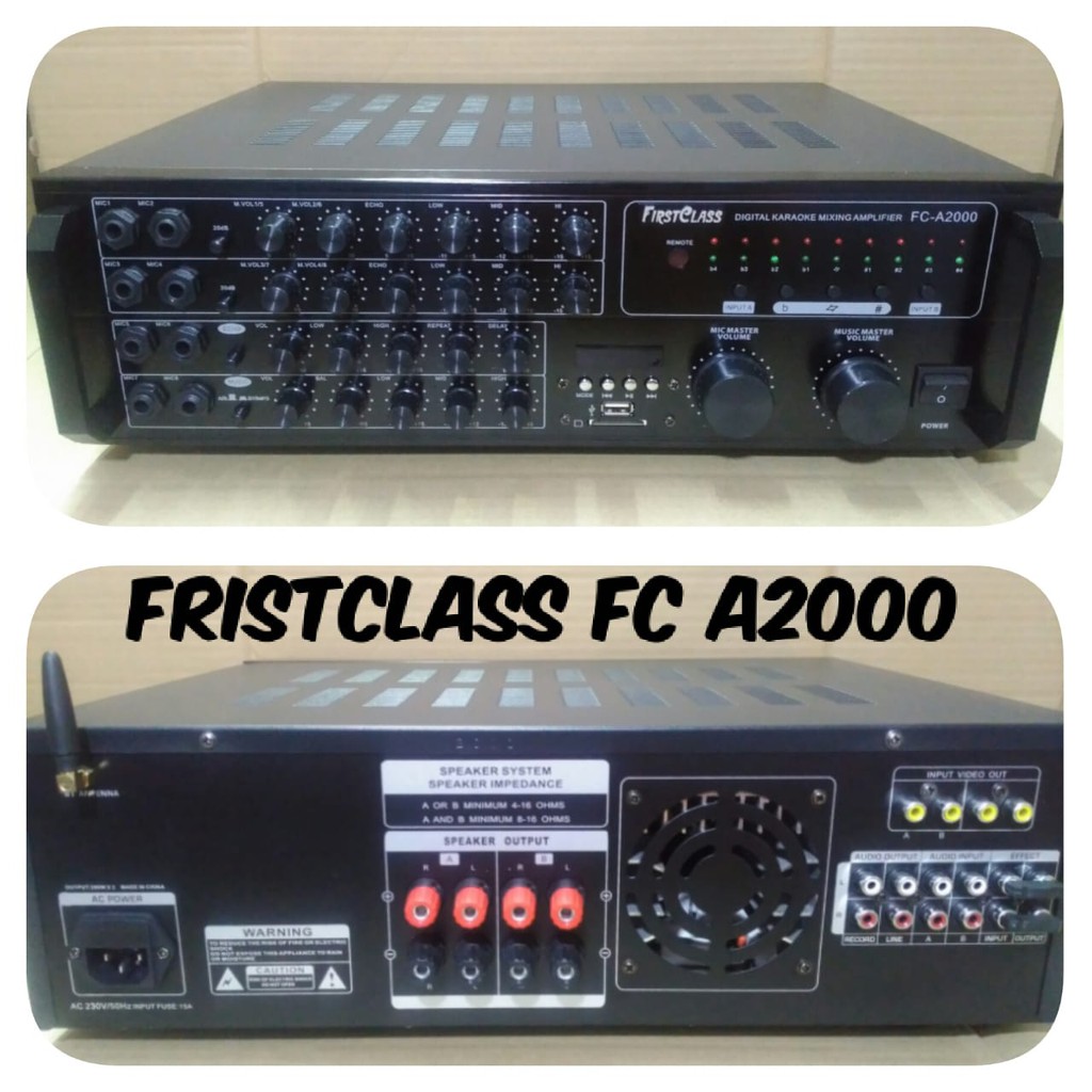 Ampli Karaoke Amplifier Karaoke FIRTSCLASS FC A2000 600 WATT