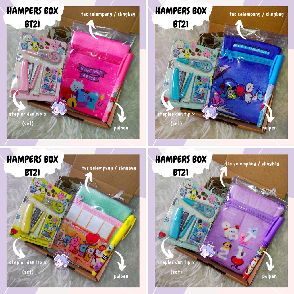Paket box hampers ultah gift wisuda bts bt21