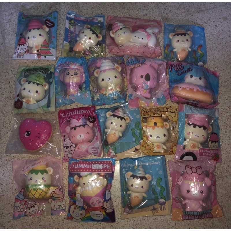 squishy yummiibear, creamiicandy, poli, silly squishy