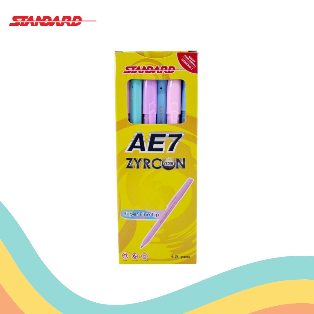 

BALLPOINT STANDARD AE-7 ZYRCON BLACK (12 PCS)