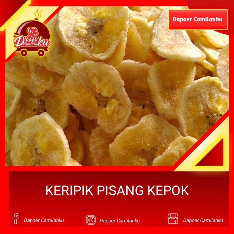 

KERIPIK PISANG KEPOK - 500gram