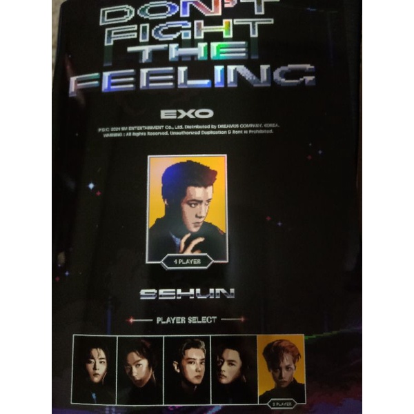 [READY INA] Don' Fight The Feeling Expansion ver sehun/album only/exo album only
