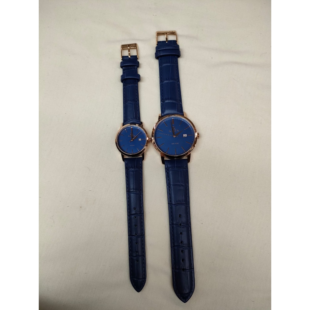 Jam Tangan Alfa 55035 Kulit Tanggal Original Water Resistant