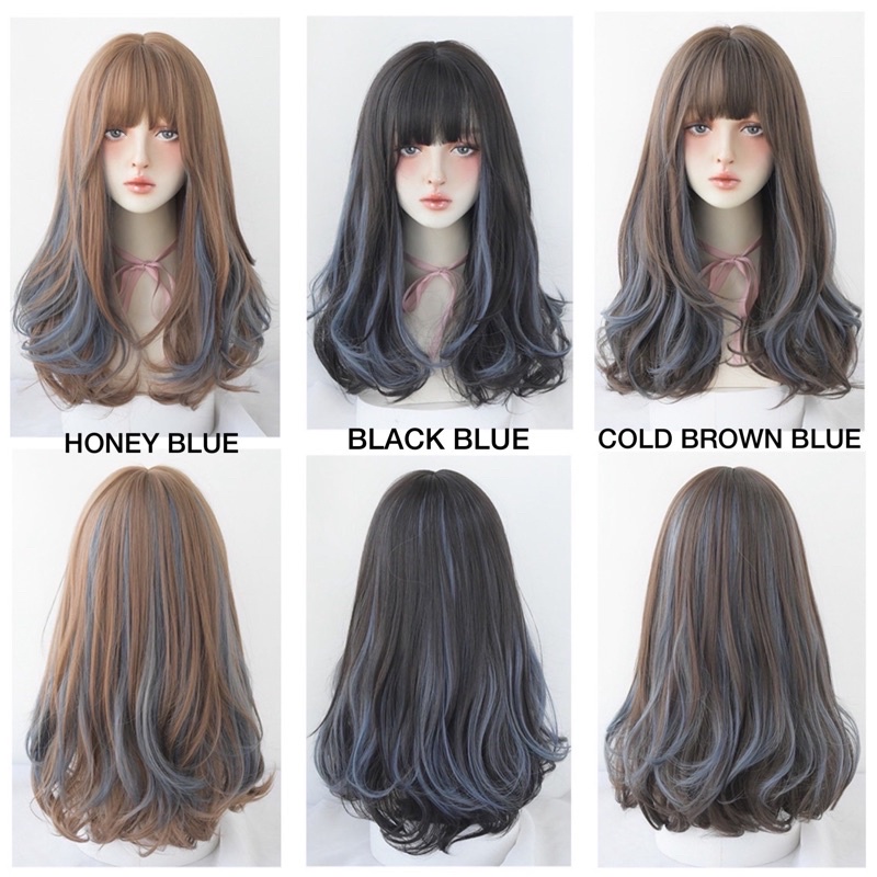 C8276 full wig korean layer highlight 60 cm