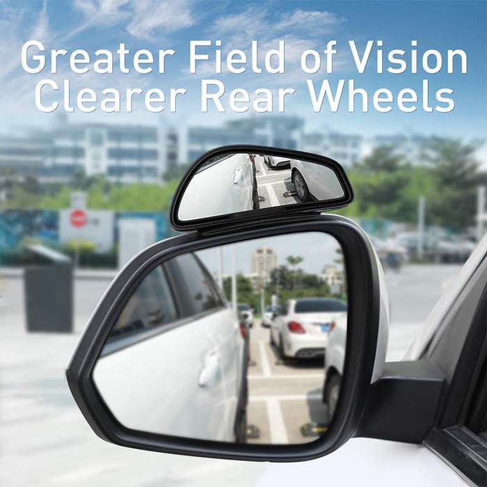 BASEUS LARGE VIEW REVERSING BLIND SPOT CAR MIRRORS KACA SPION MOBIL CEMBUNG MIRROR