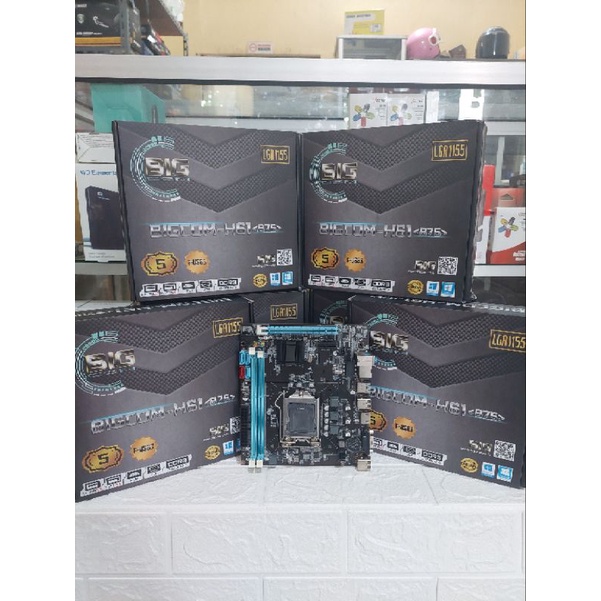 BIGCOM Motherboard H61 ( B75 ) DDR3 Support M.2 Nvme