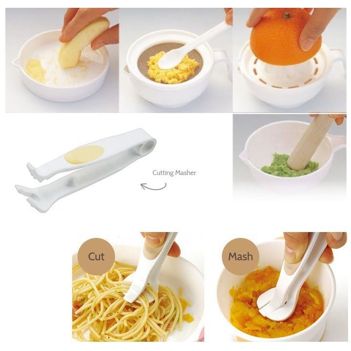 Richell R53371 Baby Food Cooking Set B Baby Food Maker Set - Pengolah Makanan Bayi