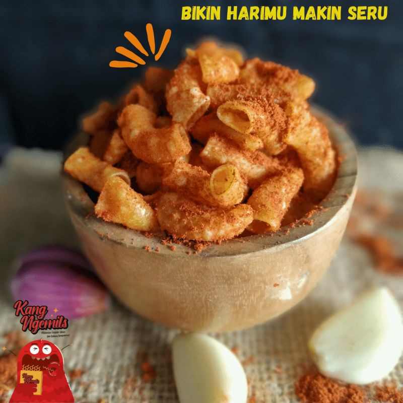 

Makaroni Pedas Non MSG / Makaroni 65 gr / Camilan Sehat