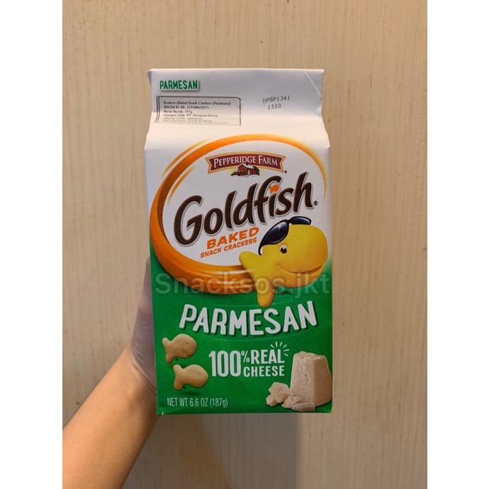 

GOLDFISH BAKED SNACK CRACKERS ORIGINAL / COLORS CHEDDAR / CHEDDAR 100% - PARMESAN, GOLDFISH