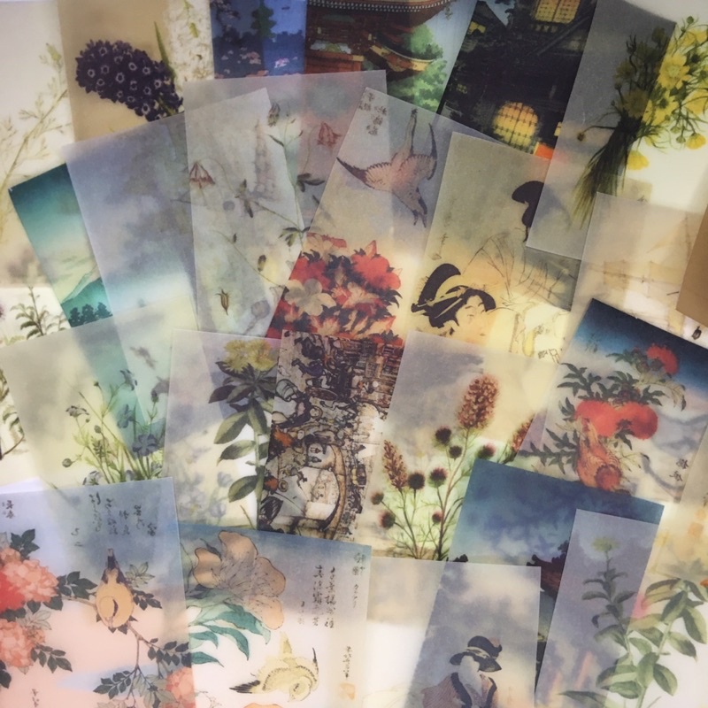 

[OUR JOURNAL] DECORATIVE TRANSPARANT PAPER 1 PACK for journaling