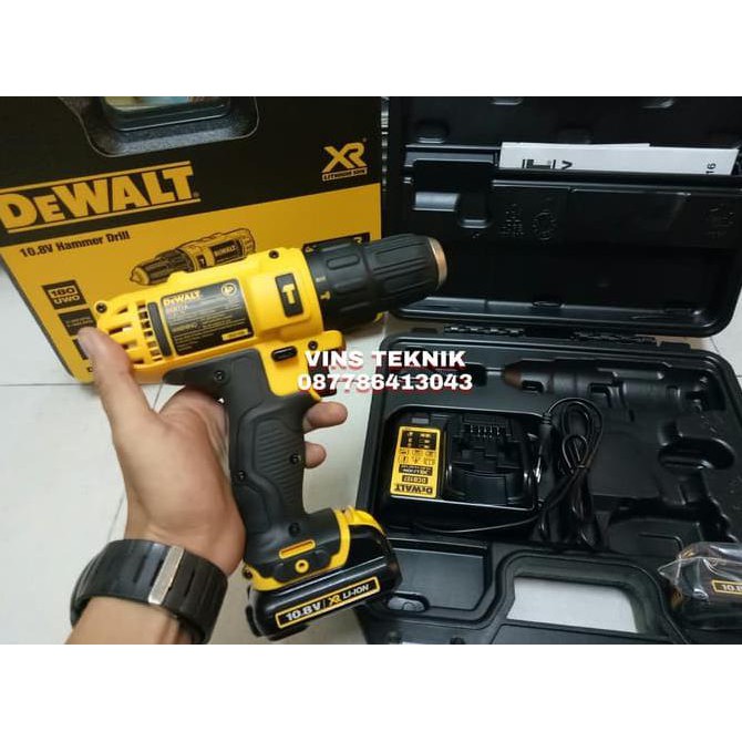 -READY- MESIN BOR BATERAI CORDLESS HAMMER DRILL DCD716C2K DEWALT DCD716