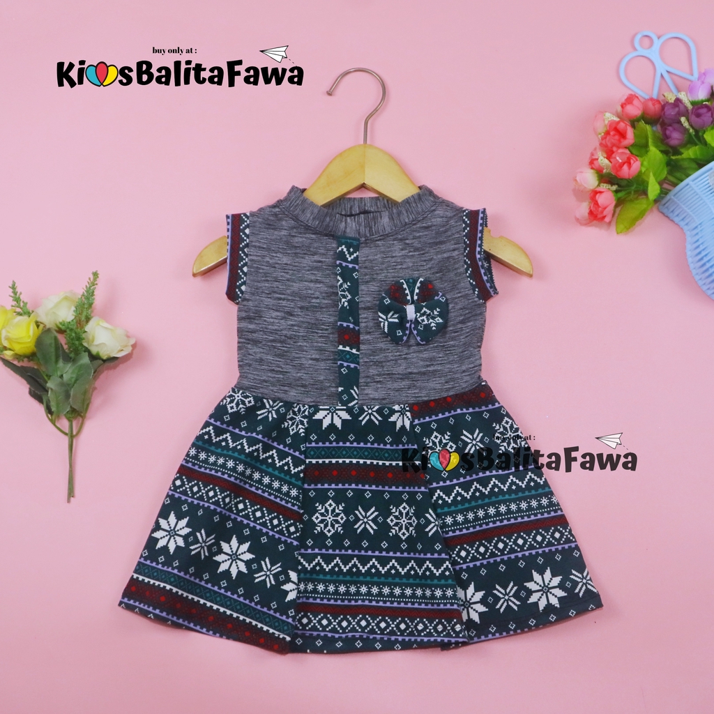 [NATAL] Dress Bilqis uk Bayi - 2 Tahun / Dres Yukensi Murah Baby Baju Anak Perempuan Gaun Pesta