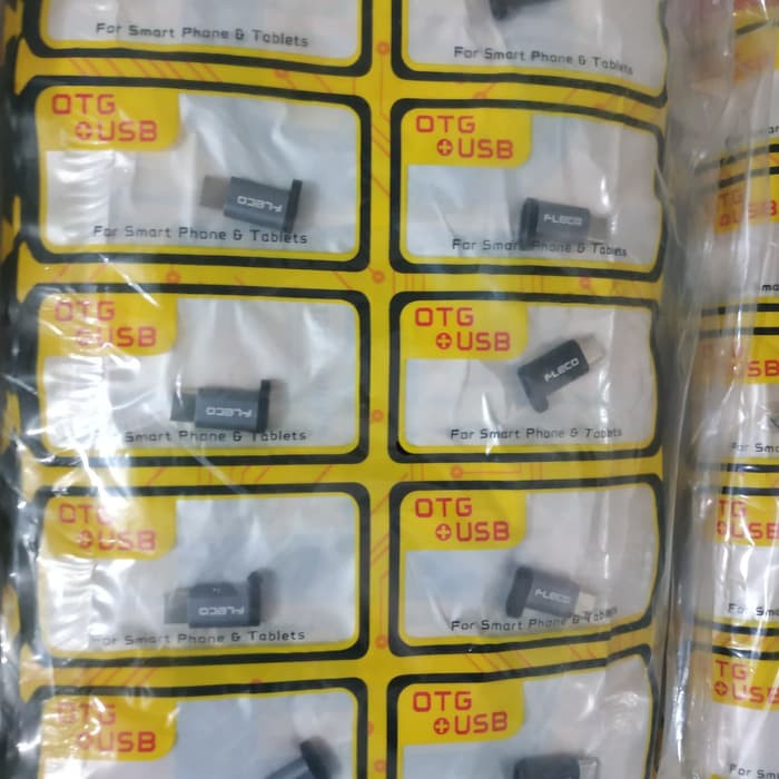 fleco OTG Converter Micro to Type C OTG Sambungan Micro ke tipe C