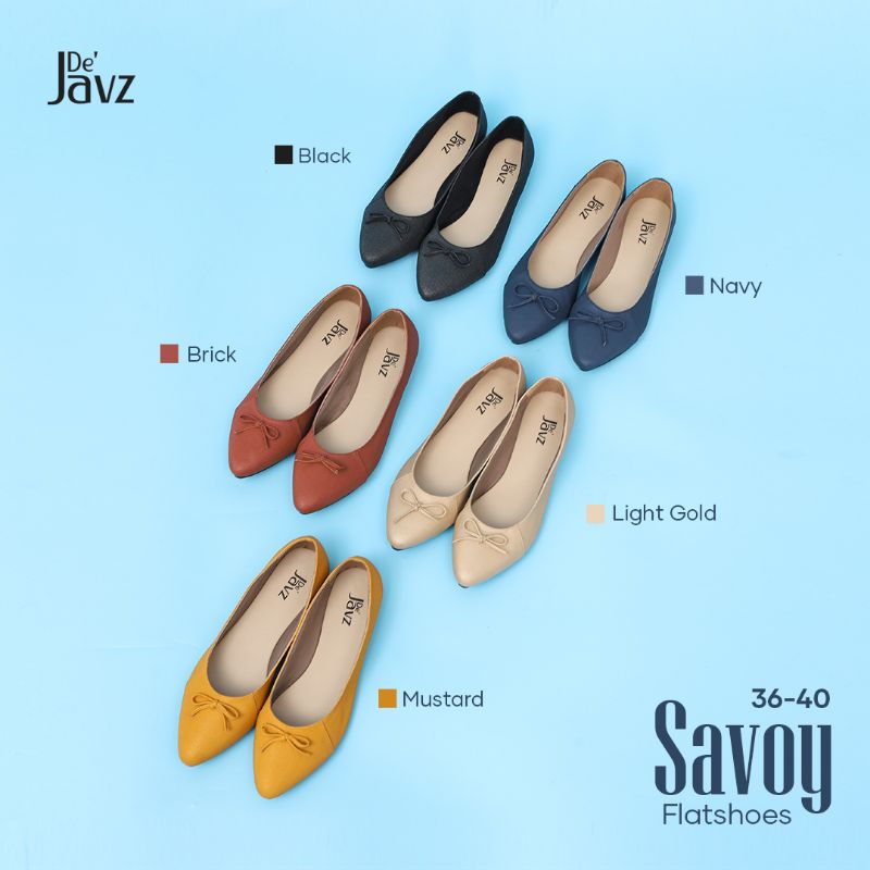 SAVOY FLAT SHOES | SEPATU TEPLEK MODERN ANTI SLIP SIMPLE BY DE JAVZ