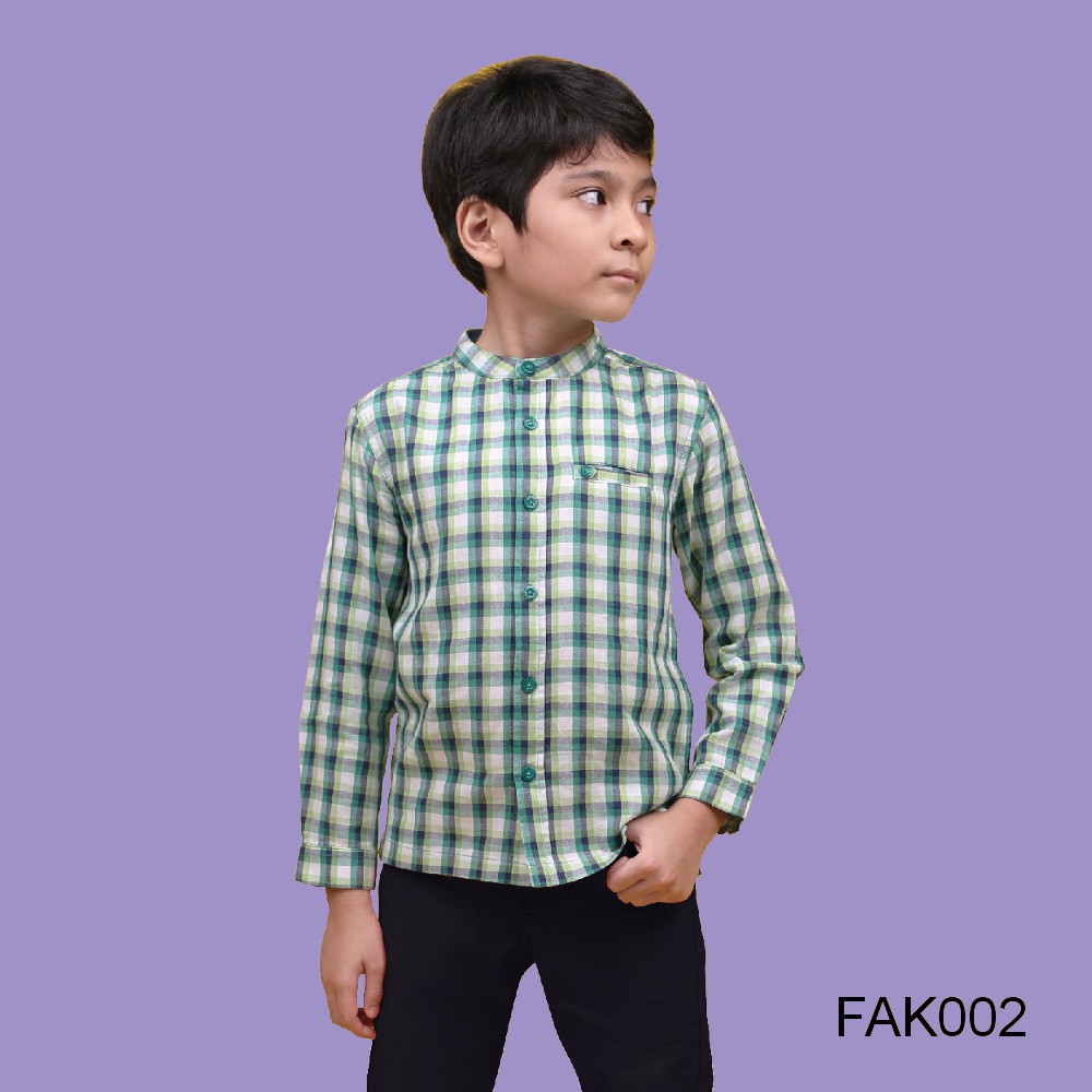 Size L - Baju Koko Anak Afrakids - Baju Muslim Anak Laki-Laki