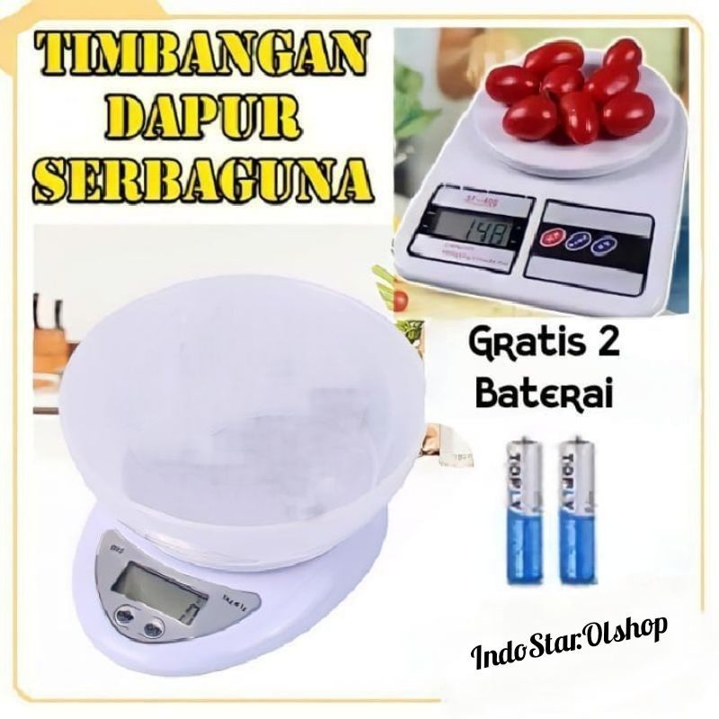 Timbangan Digital Dapur/SF400/B05⭐ IndoStar ⭐