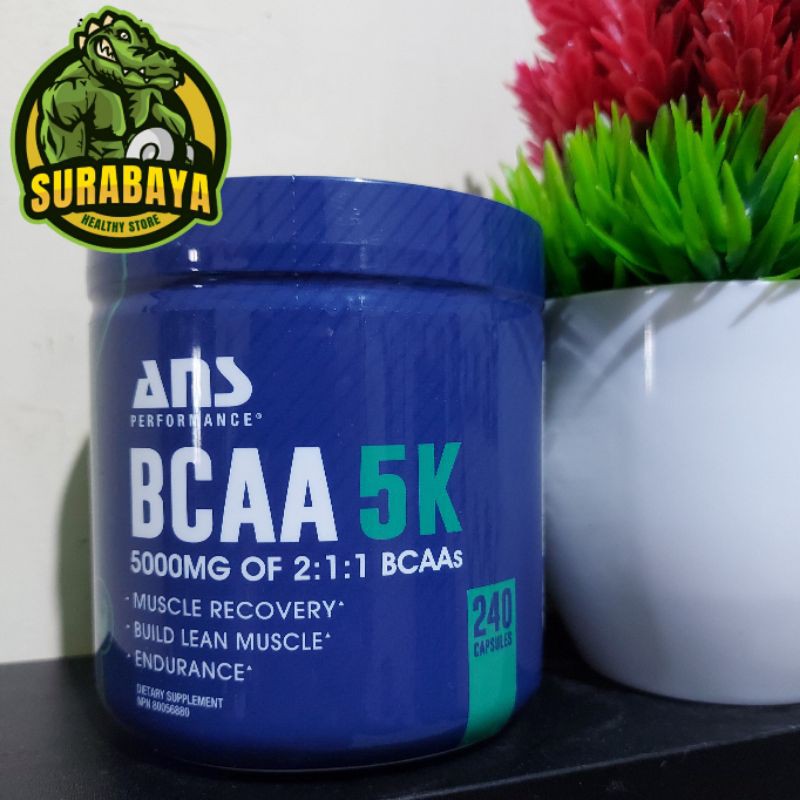 ANS BCAA 5K 240 CAPSULES ANS PERFORMANCE BCAAS 5 K 240 KAPSUL SUPLEMEN FITNES GYM ASAM PROTEIN AMINO