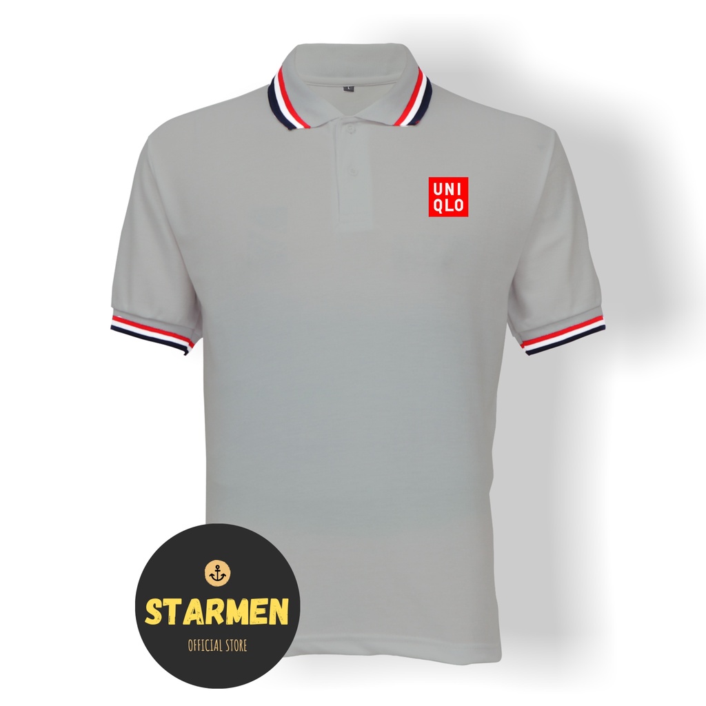 Kaos Polo Shirt Pria Kerah Logo UNQLO