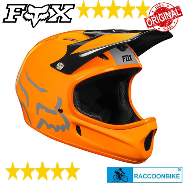 HELM SEPEDA FULL FACE MTB FOX RACING RAMPAGE ORANGE