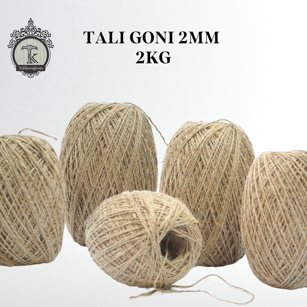 

Tali goni rami benang 2ply 1.5-2mm -+1000 meter 2000 gram