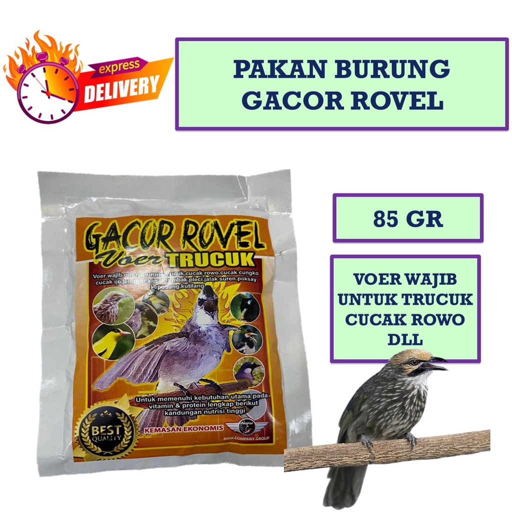 MURAH Pakan Burung GACOR ROVEL Voer TRUCUK pakan wajib burung cucak rowo cucak ijo dll