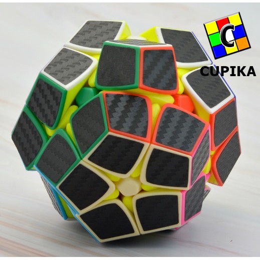 Rubik Megaminx QIYI Kibiminx 2x2 Carbon karbon 2x2x2 Qi Yi Kilominx