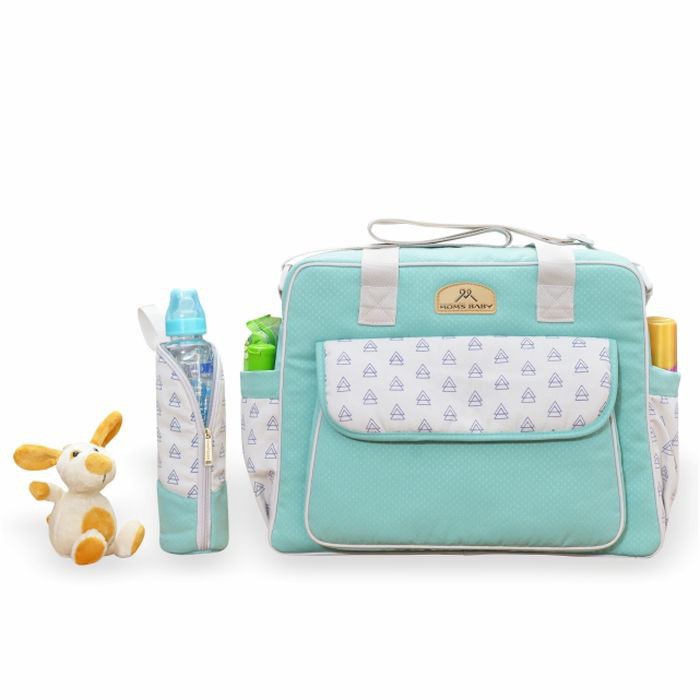 Tas Bayi Besar Tempat Botol Susu Mom's Baby Mildy MBT 3037 - Hijau