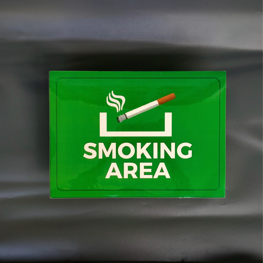 

Stiker Smoking Area Type 01 - Stiker Vinyl - Stiker Waterproof sudah dilaminasi