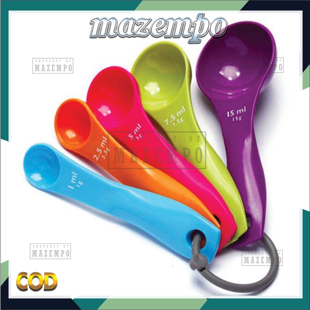 Sendok Takar Set Isi 5 5in1 Sendok Takar MPASI Sendok Ukur Bumbu Kitchen Spoon Scale