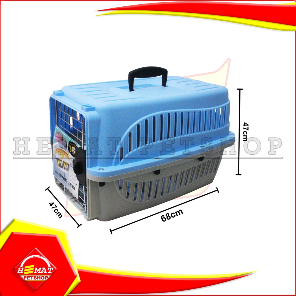 PET CARGO Kennel Box L kandang besar murah kucing cat cage 68x47x47 cm